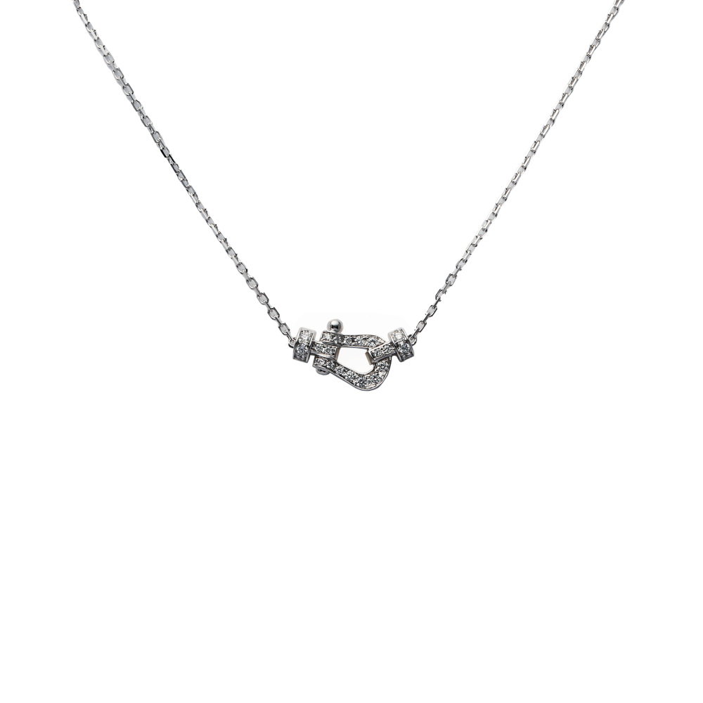 FRED Force 10 Necklace 18K White Gold Diamond 7B0191
