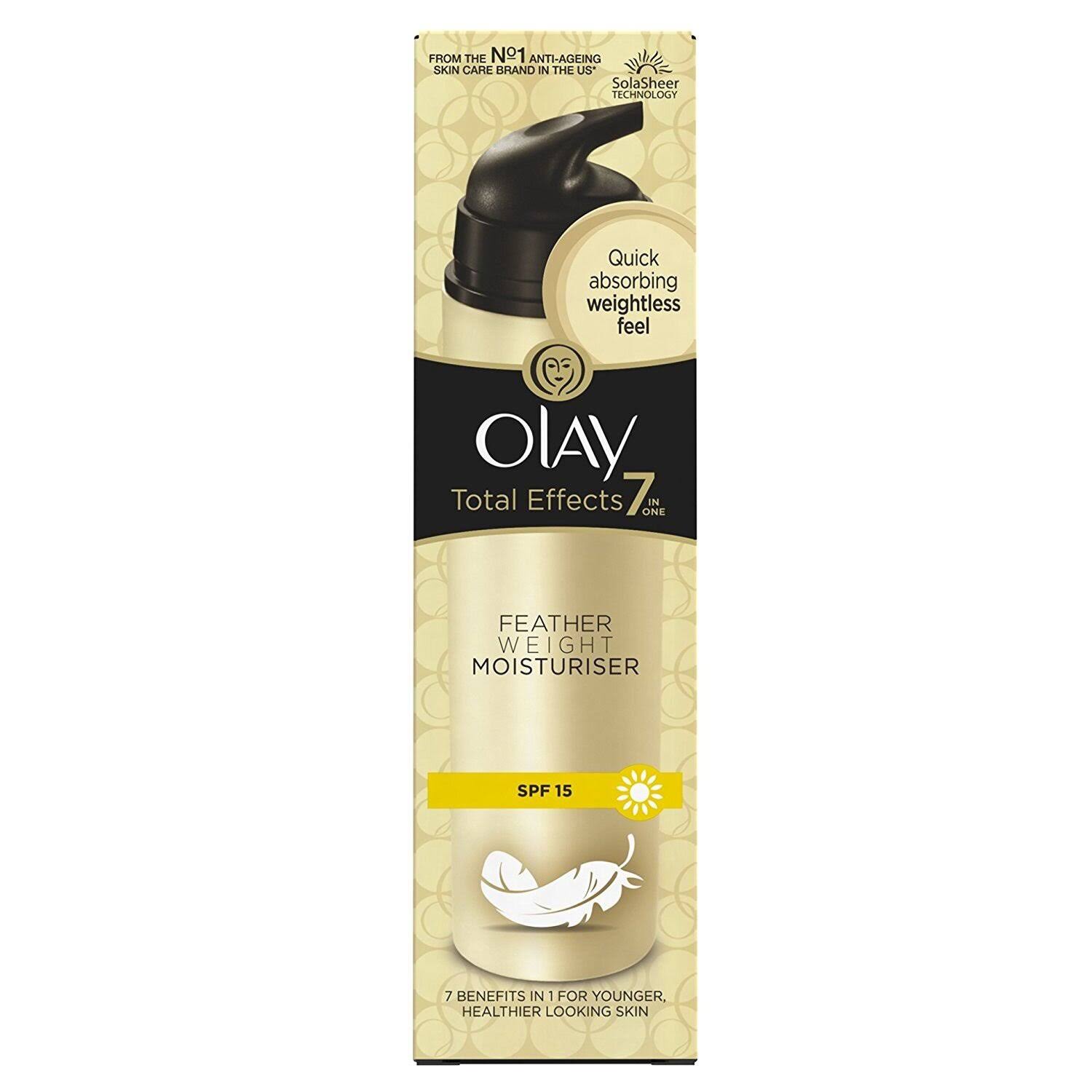 Olay Total Effects Featherweight Moisturiser 7-in-1 SPF15 Anti-Ageing Cream 50ml