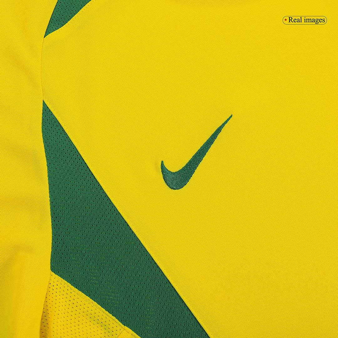 Retro Soccer Jersey CAFU #2 Brazil Home 2002/03