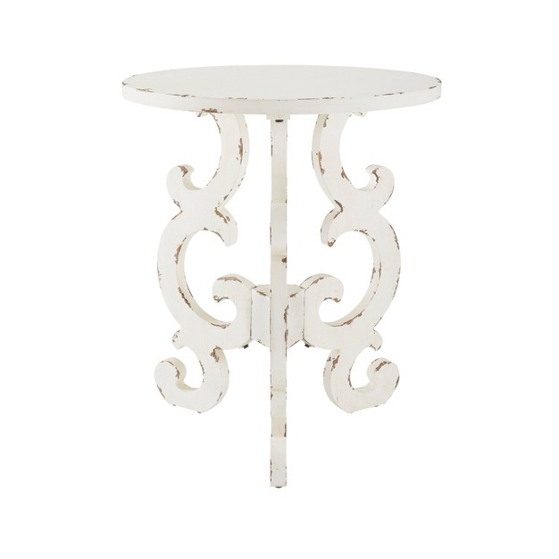 Christos Transitional End Table White Powell