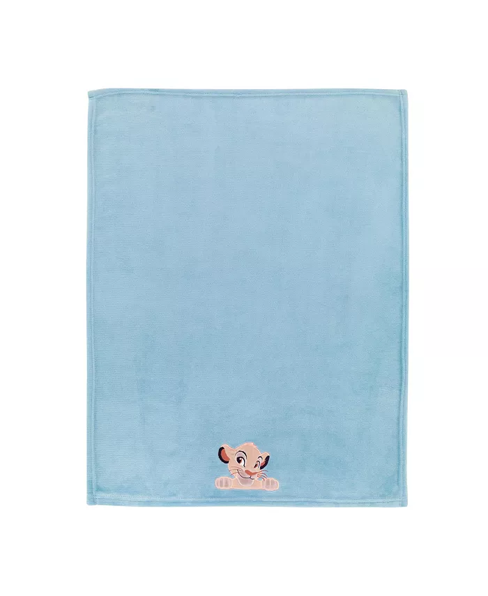 Lambs and Ivy Disney Baby Lion King Adventure Blue Simba Soft Minky Baby Blanket by Lambs and Ivy