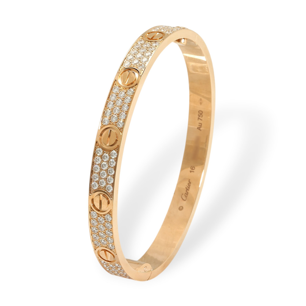 Cartier Love Bracelet 18K Rose Gold Diamond N6726800
