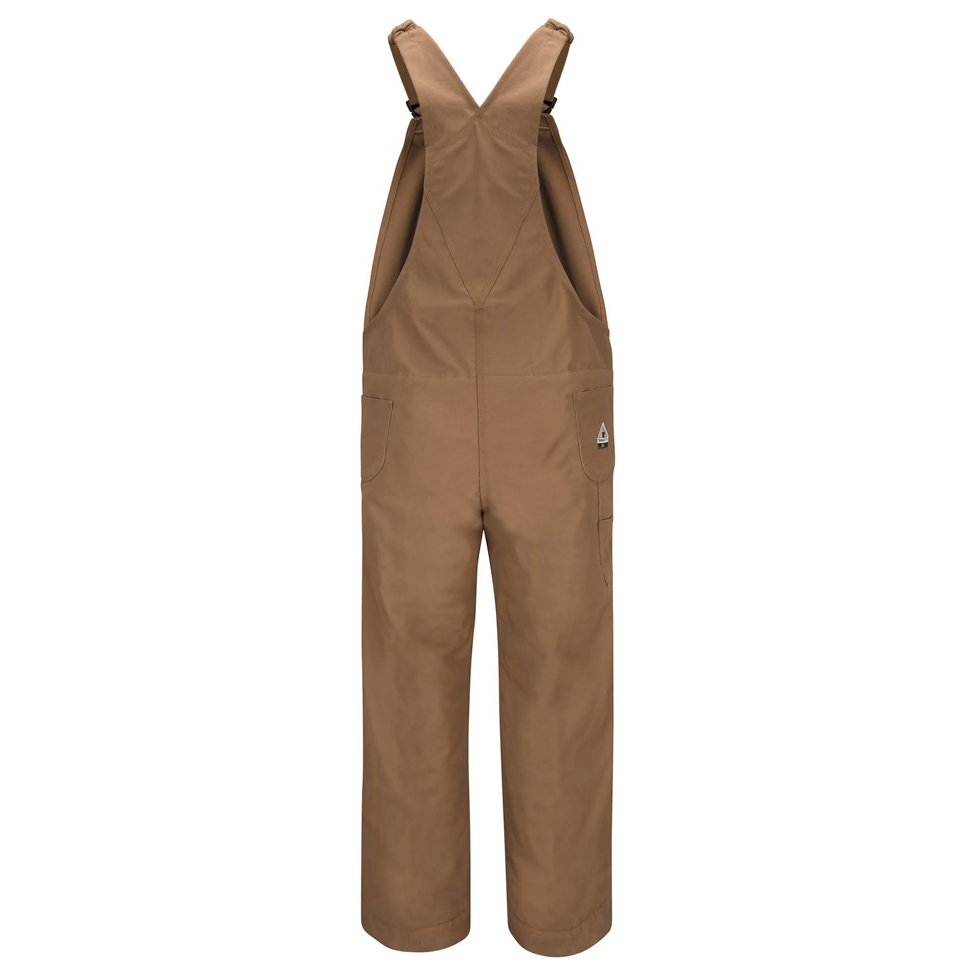 Bulwark FR Insulated Brown Duck Bib Overall - BLN6
