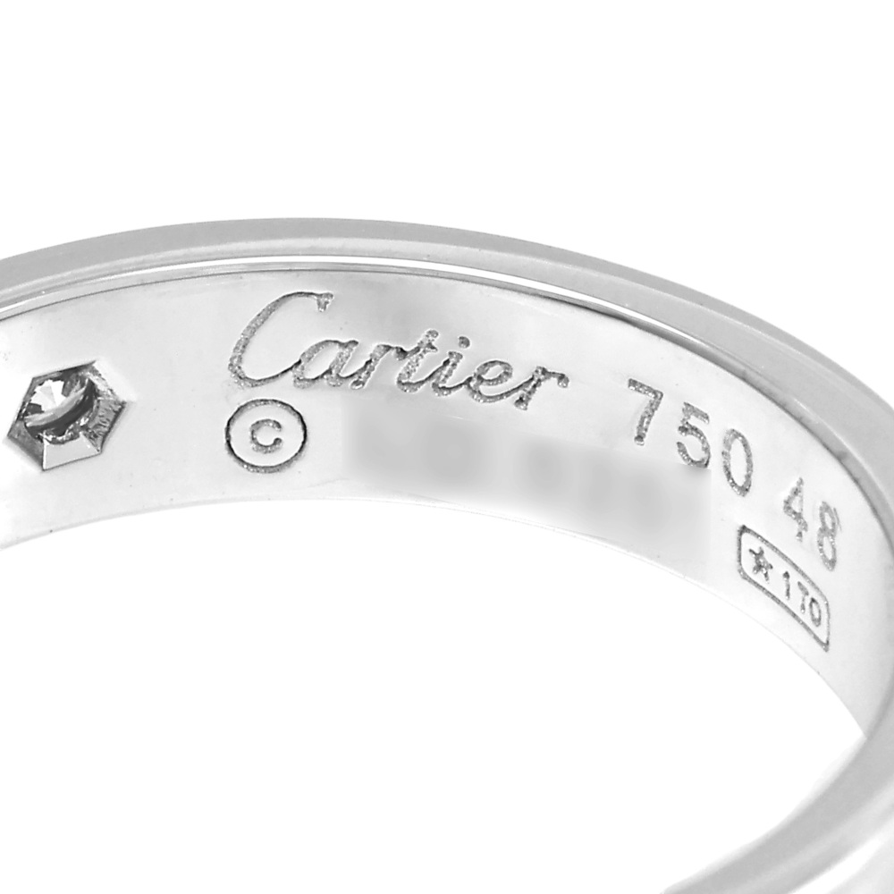 Cartier Love 1 Diamond Ring 18K White Gold B4050500