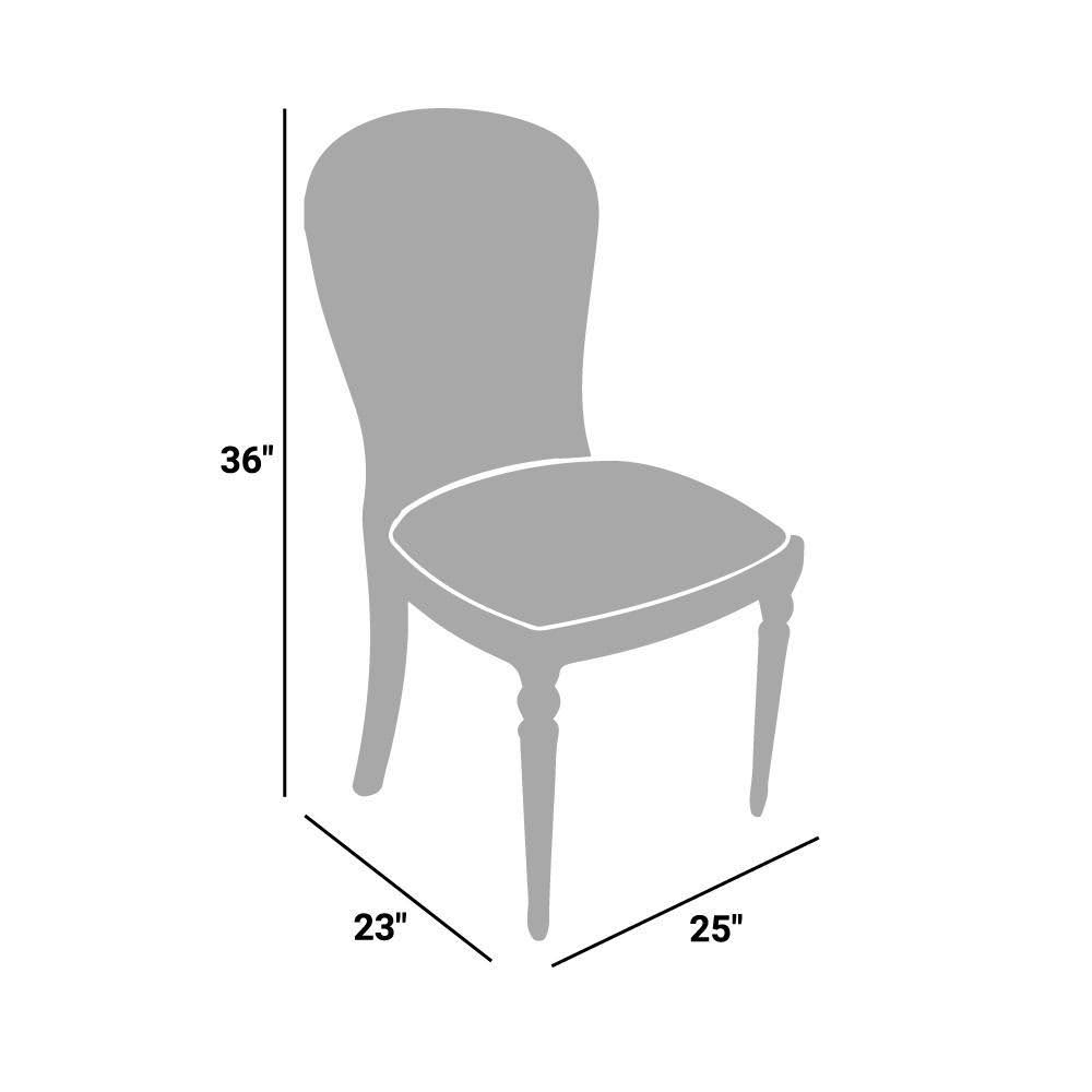 Modway Curve Black Vinyl Dining Chair