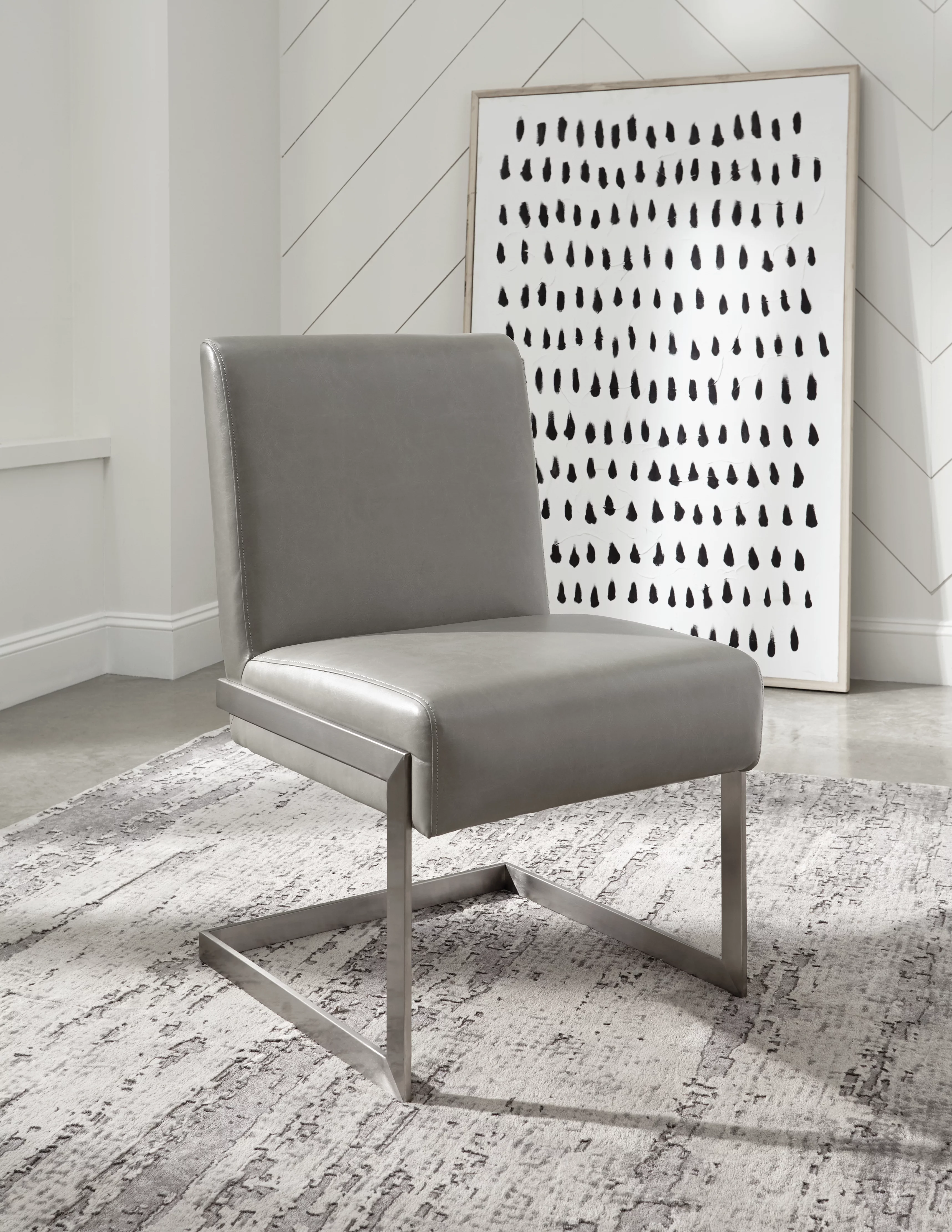 Modus Coral Synthetic Leather Upholstered Dining Side Chair (Set of 2)