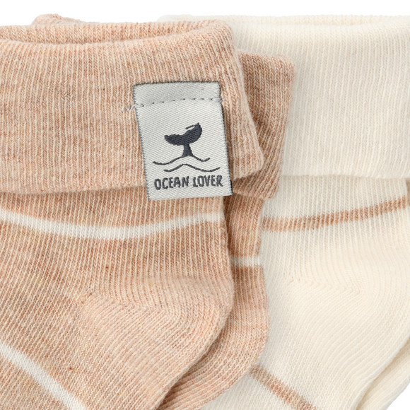 Topomini Pure Collection 2 Paar Newborn Socken mit Umschlagbündchen