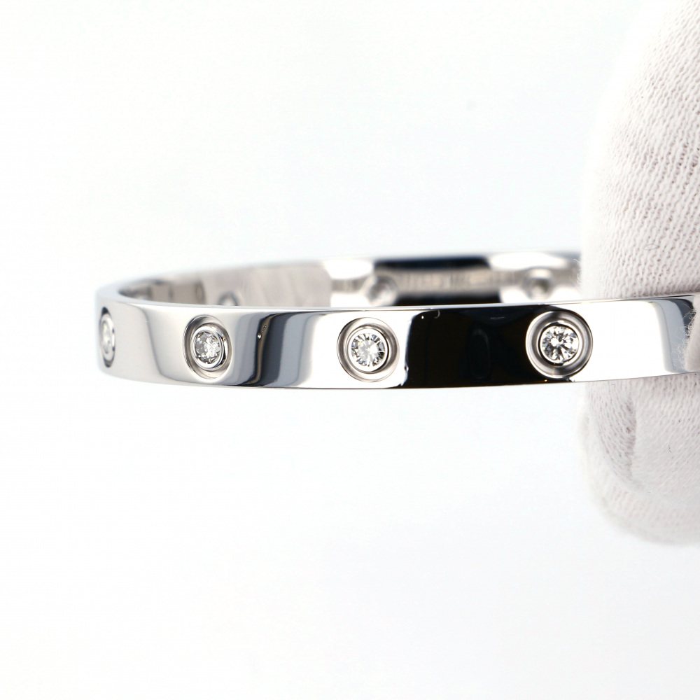 Cartier Love Full Diamond Bracelet 18K White Gold