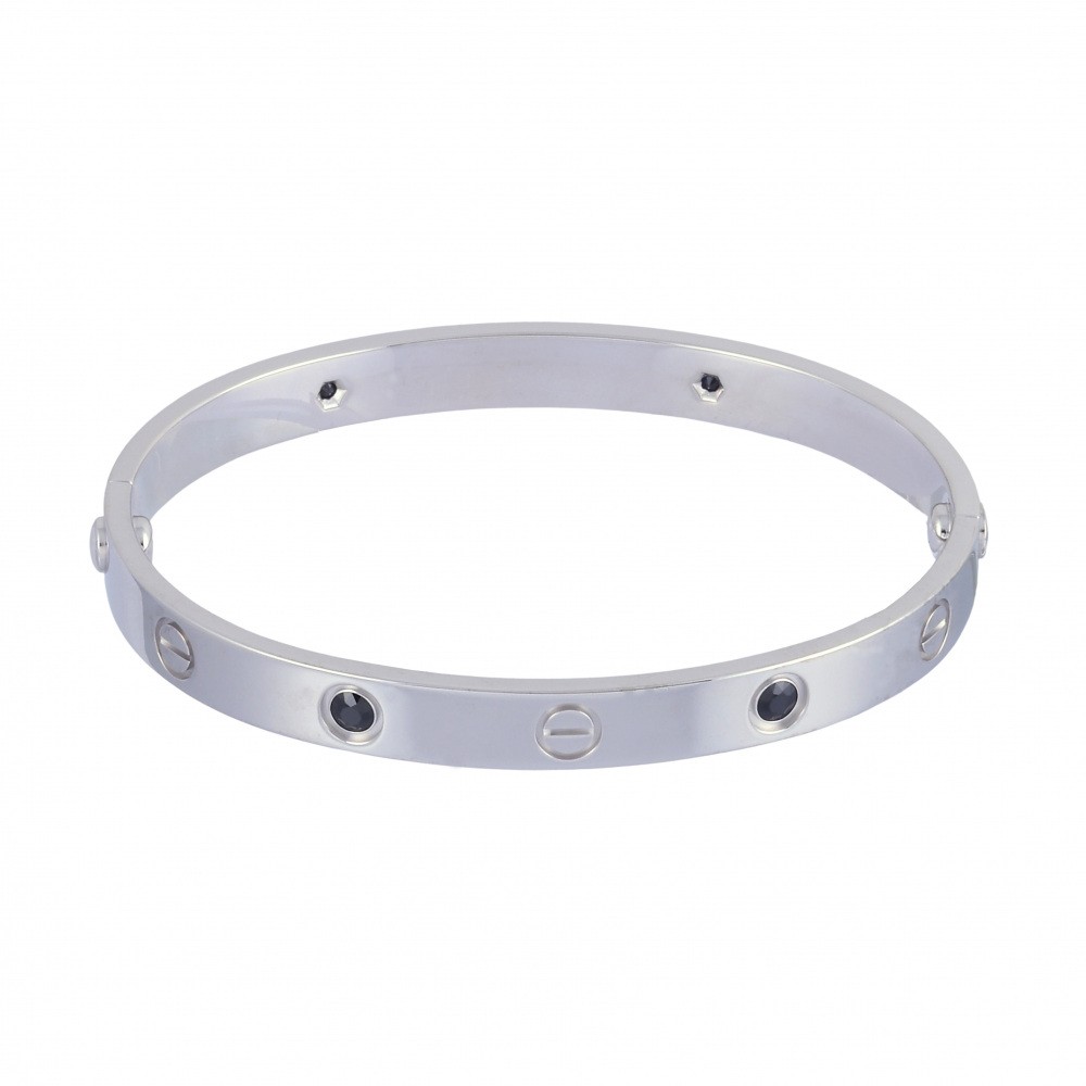 Cartier Love Bracelet 18K White Gold Sapphire