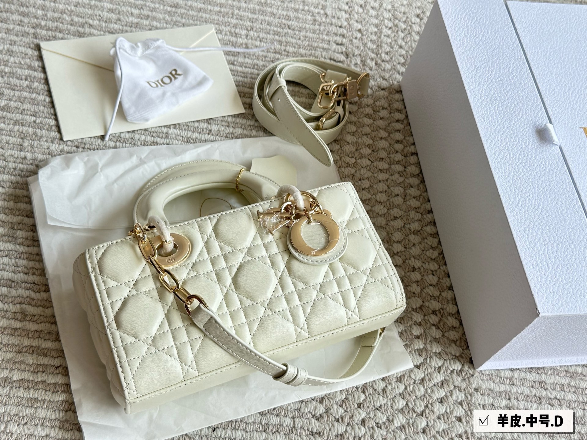 Dior lady new long diamond quilted handbag - cnluxepick