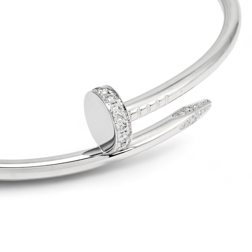 Cartier Juste un Clou Bracelet 18K White Gold Diamond B6048700