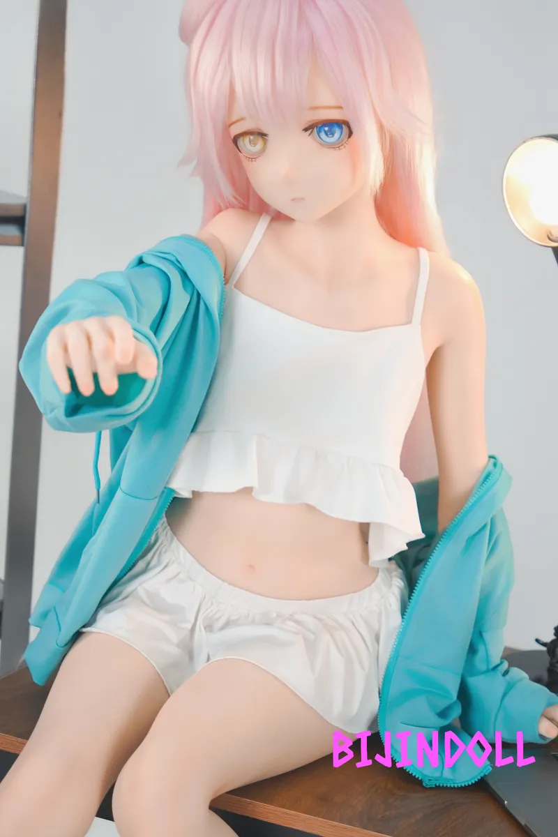 KiraDols Tsumugi Anime #KH003-C 150cm A-cup Pink hair Silicone Sex Doll