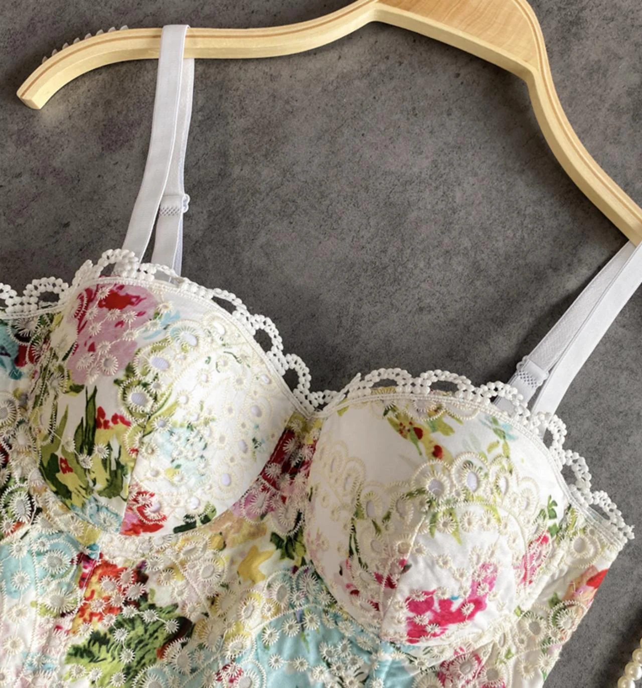 Floral Lace Corset TopClistos