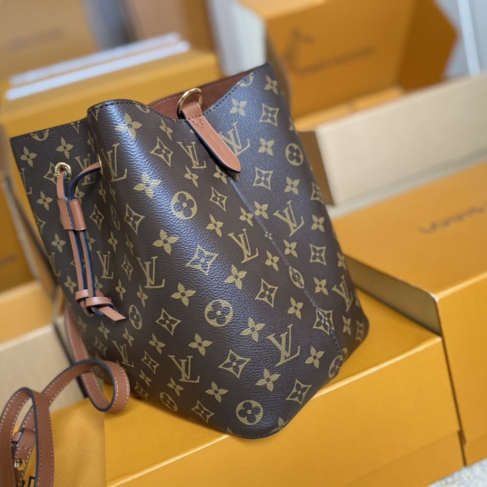 [Premium Quality] – Louis Vuitton Néonoé MM Monogram  Caramel Brown 10.2 Inches M44887