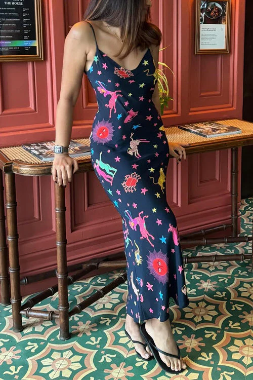 Backless Zodiac Maxi DressClistos