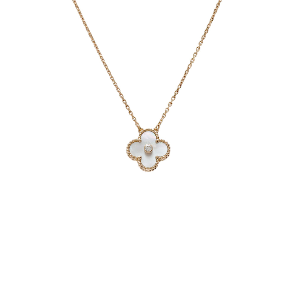 Van Cleef & Arpels Vintage Alhambra 2012 Holiday Limited Necklace 18K Rose Gold VAR039Y00