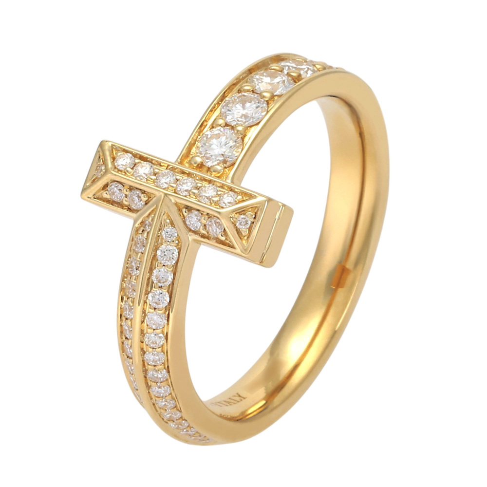 Tiffany & Co. Tiffany T One Narrow Ring 18K Yellow Gold Diamond 73125537