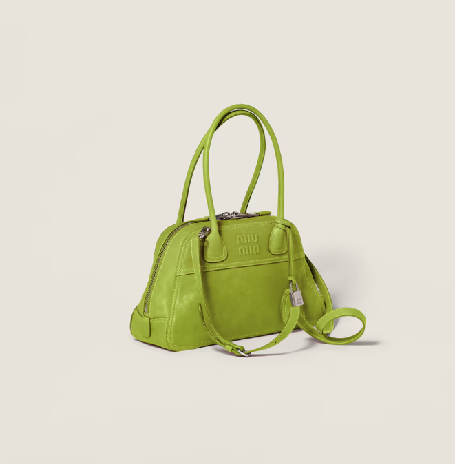 Miu Miu Vivant nappa leather bag