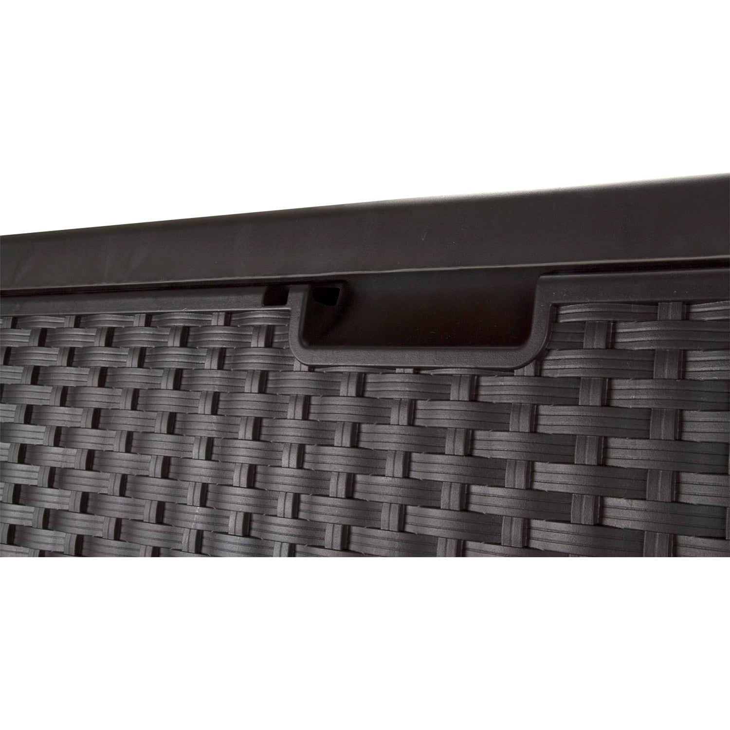 Suncast Resin 99-Gallon Deck Box – Mocha Brown – DBW9200
