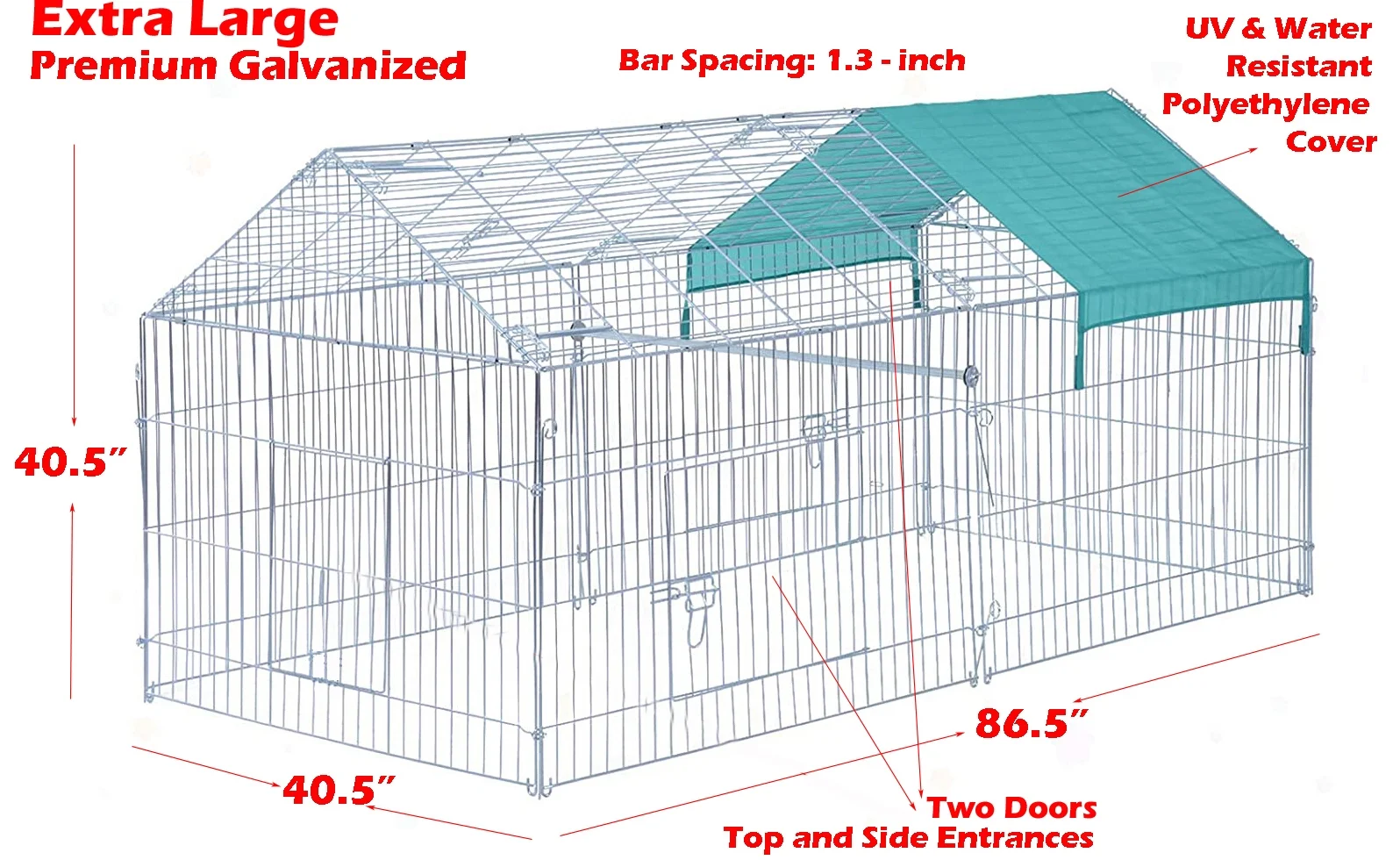 X-Large Galvanized Steel 87