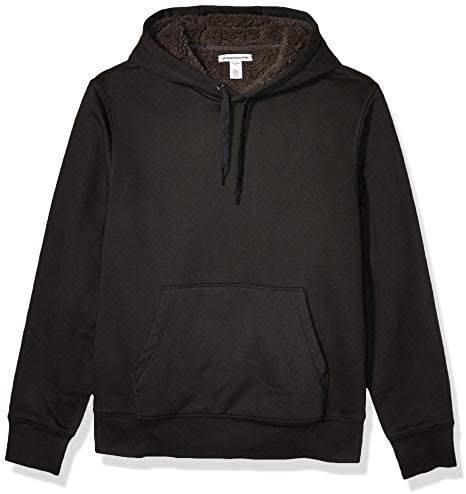 Men's Sherpa-Lined Pullover Hoodie Sweatshirt