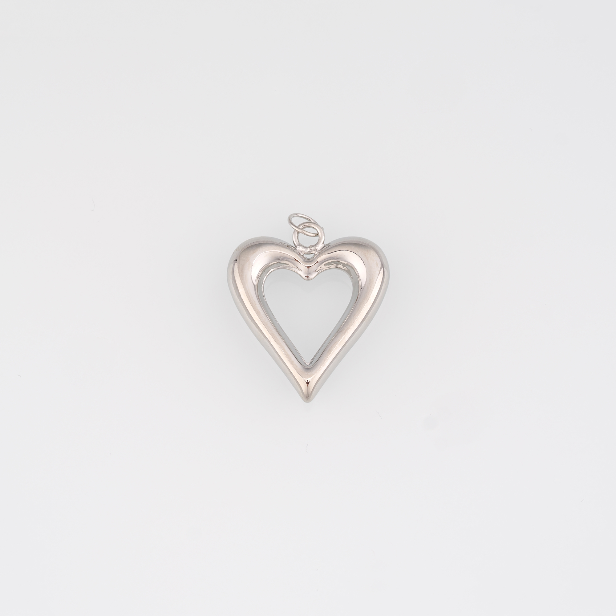 18K Gold Filled Heart Pendant,Dainty Heart Charm Earrings Necklace for DIY Jewelry Making Supply