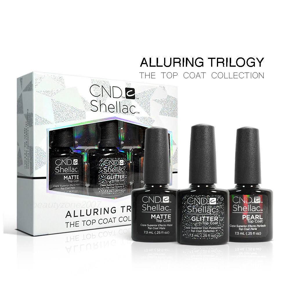 CND Shellac The Top Coat Collection - Matte Glitter u0026 Pearl