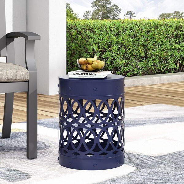 Metal end Table Large ,Green