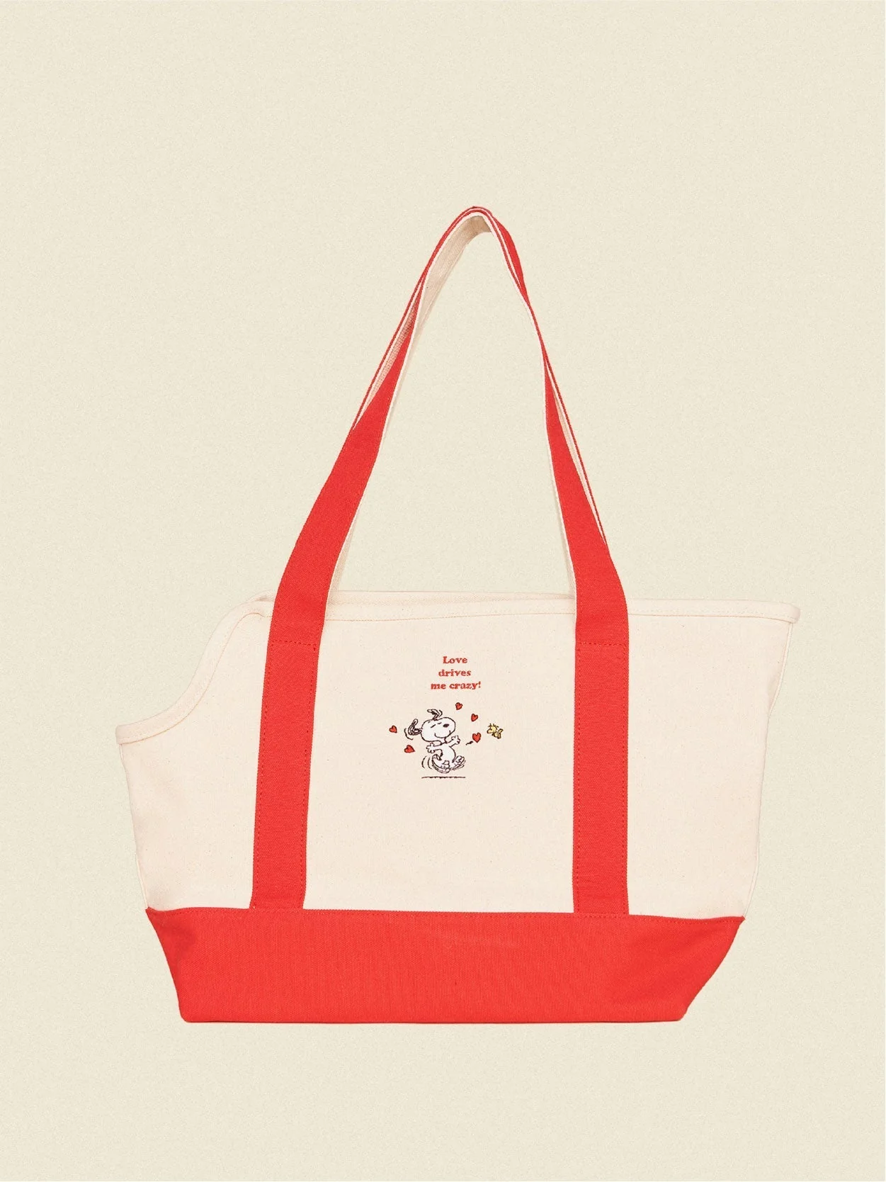 Love Drives Me Crazy Canvas Tote - PEANUTS