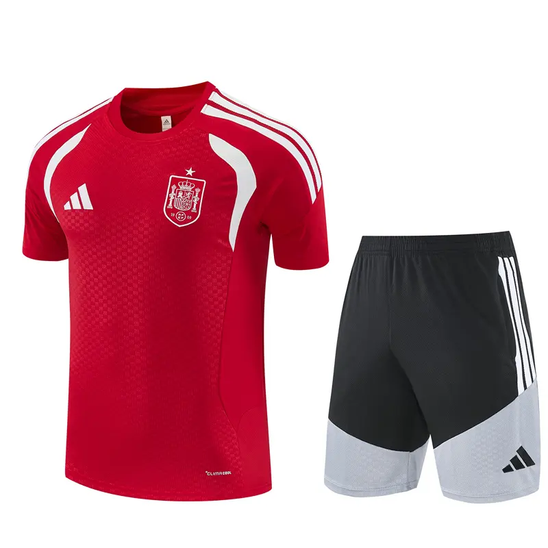 Short Sleeves Spain Training Suit - Red