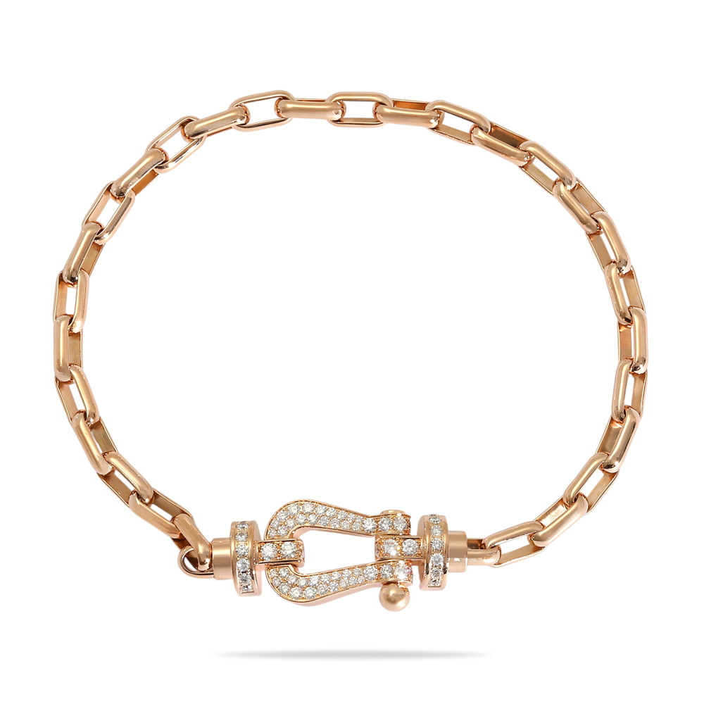 FRED Force 10 Diamond Bracelet 18K Rose Gold 0B0049-6B1107