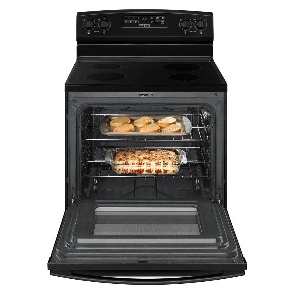 2026 4.8 cu. ft. Electric Range in Stainless Steel �� Black