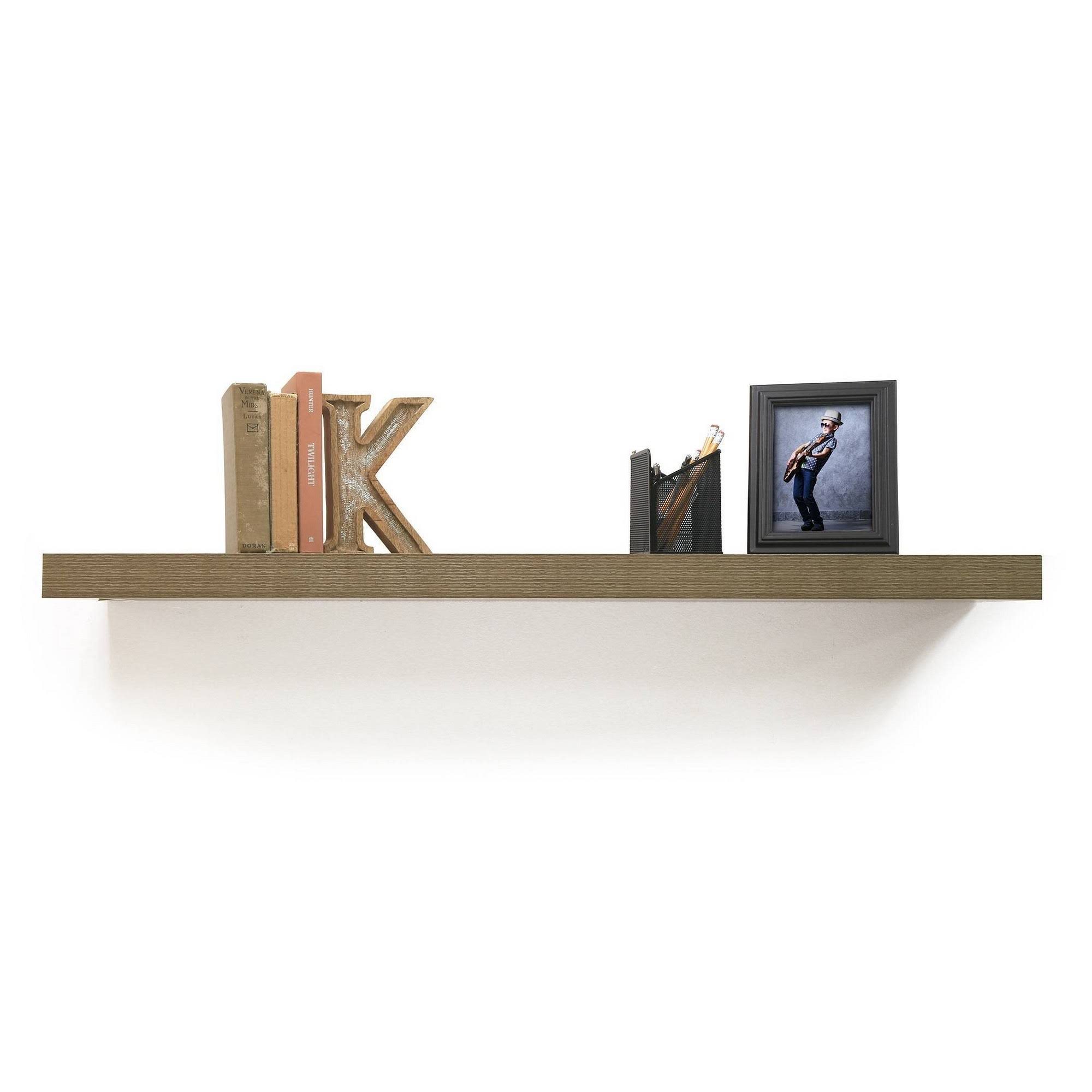InPlace 60x22 Floating Shelf - Brown
