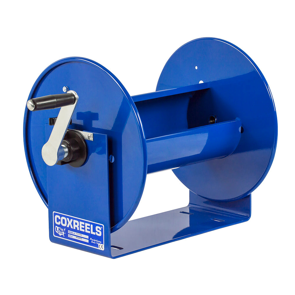 Coxreels 100 Series Compact Hand Crank Lightweight Water and Air Hose Reel, Blue