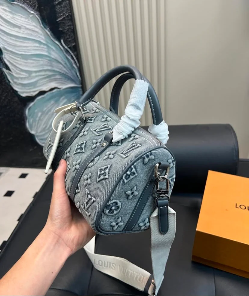 Louis Vuitton Speedy Bandoulière Denim 25