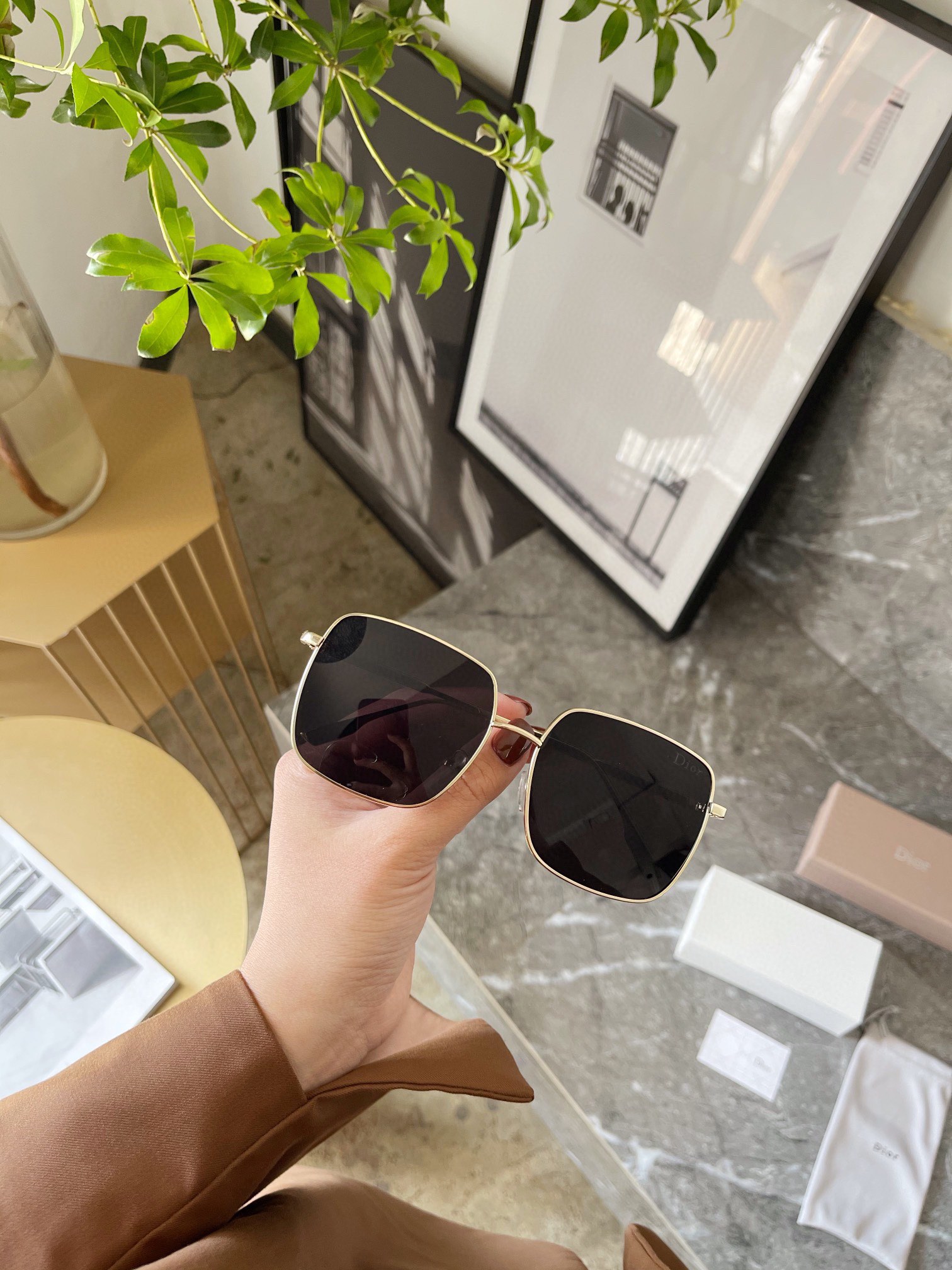 Dior classic sunglasses new versatile glasses simple and capable - cnluxepick