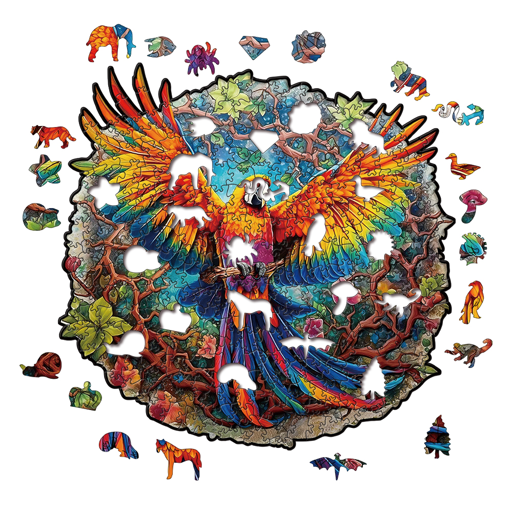 Animal Wooden Puzzle-Lovely Bird