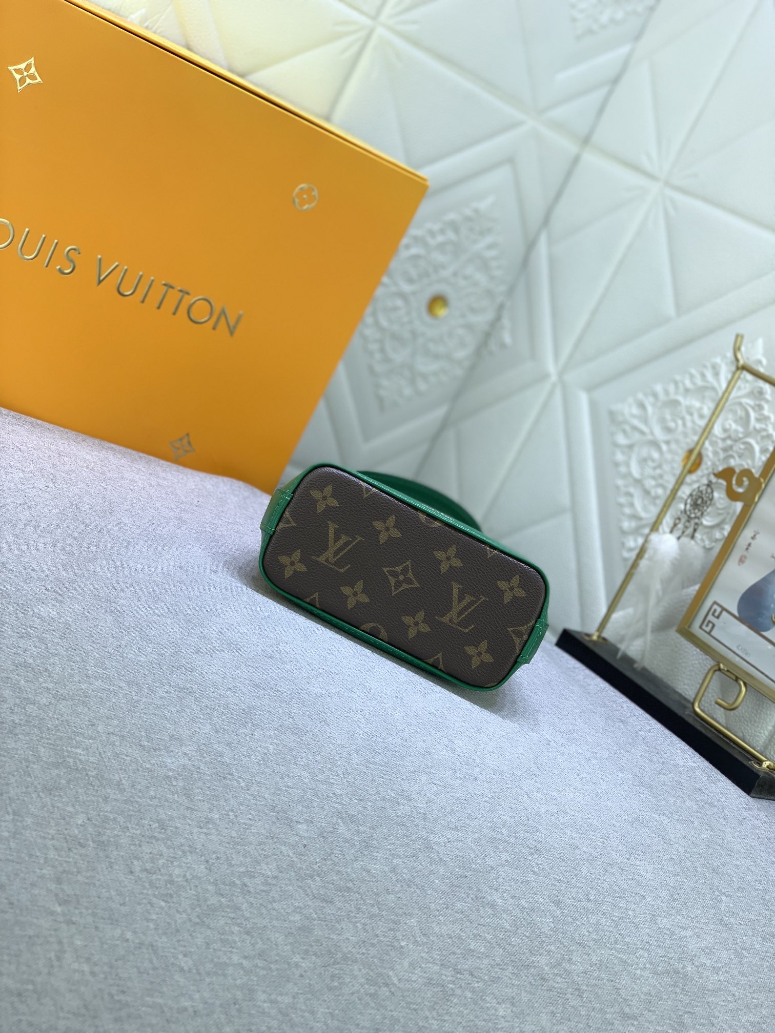 Louis Vuitton Mini Alma Monogram Canvas Mix With Green 18Cm M83204