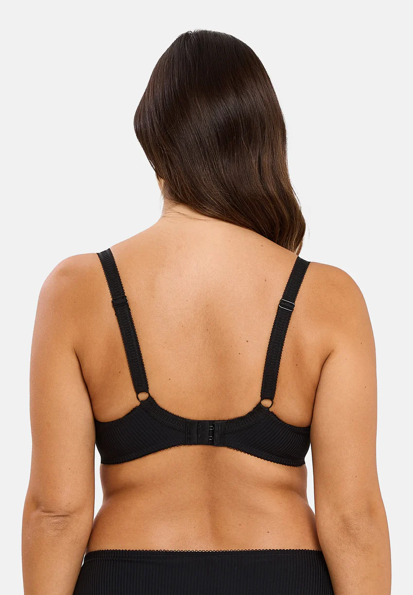 Soutien-gorge emboîtant Rosa Fantaisie Aquarelle Florale Noire