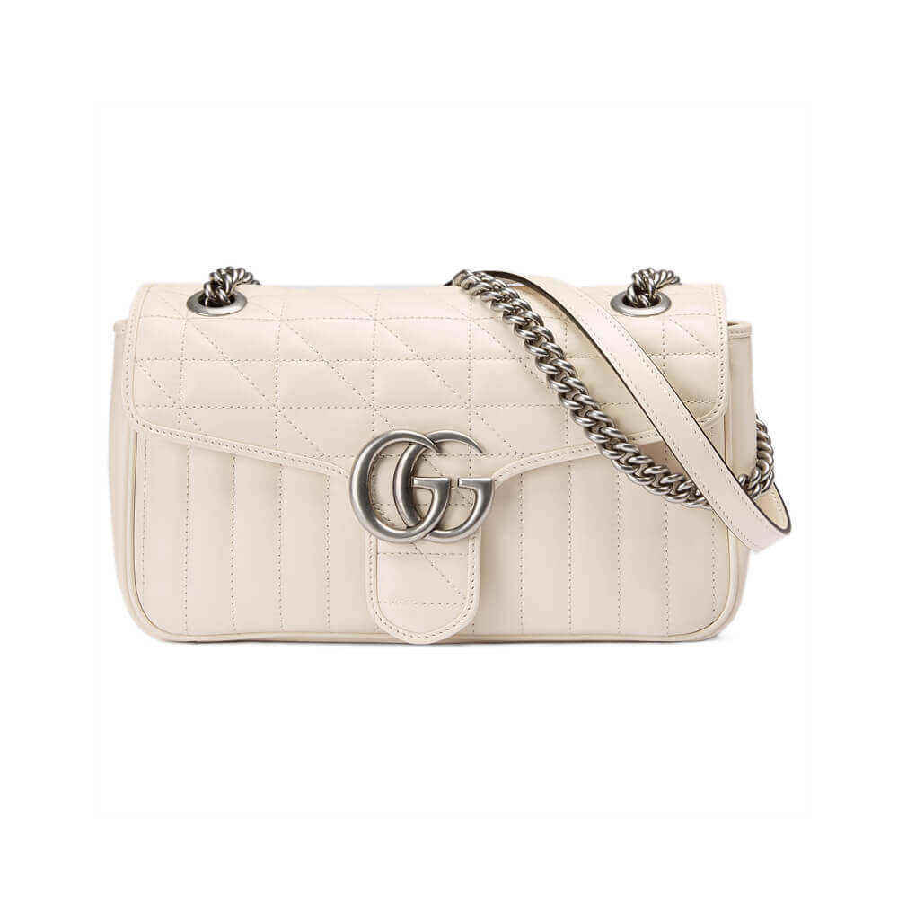 Gucci GG Marmont Small Shoulder Bag White