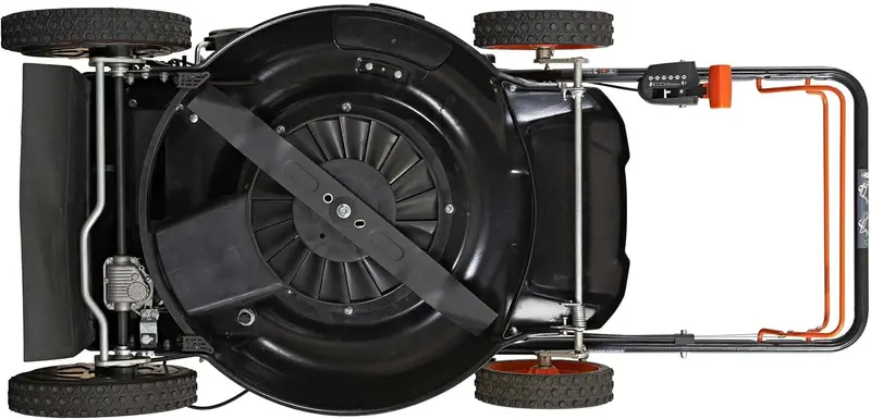 YARDMAX 22″ 201cc Self-Propelled Lawn Mower – 6-Speed CVT, Rear-Wheel Drive, High-Wheel Design, 3-in-1 Cutting, Black