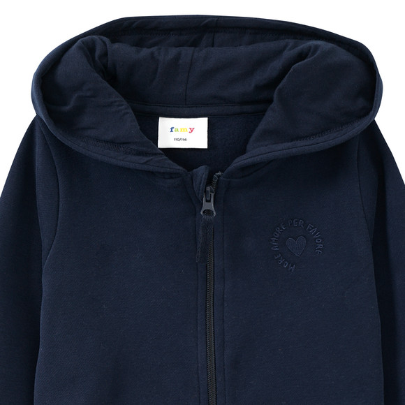 Famy Mädchen Sweatjacke mit Kapuze