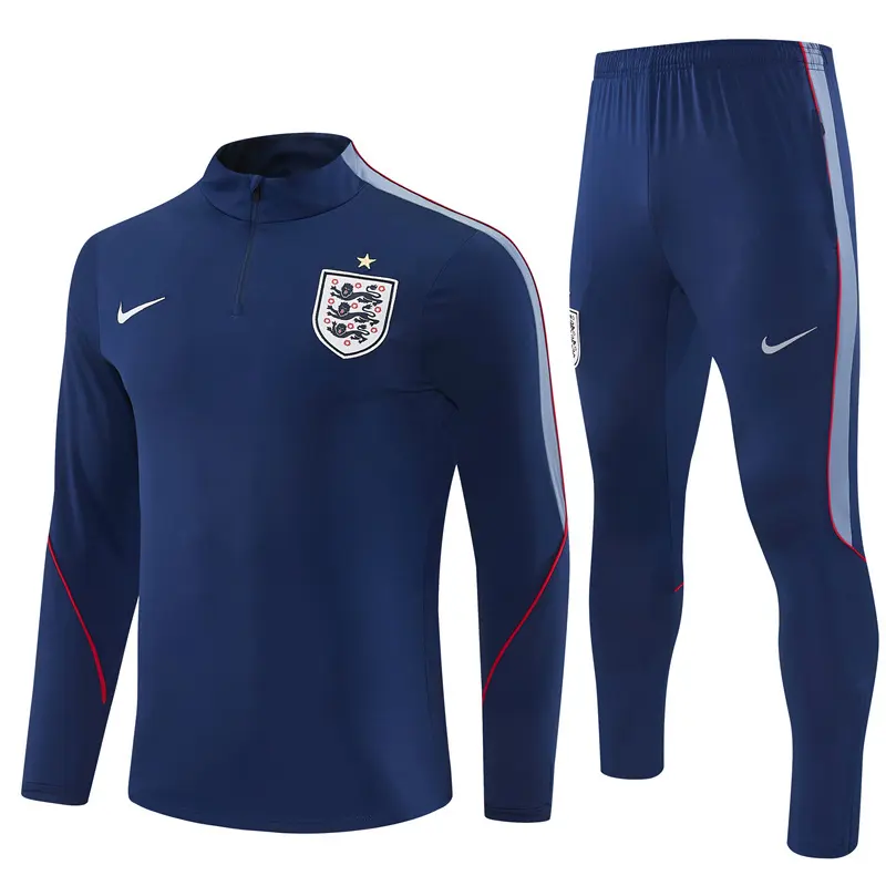 England Half Zipper Training Suit - Dark Blue