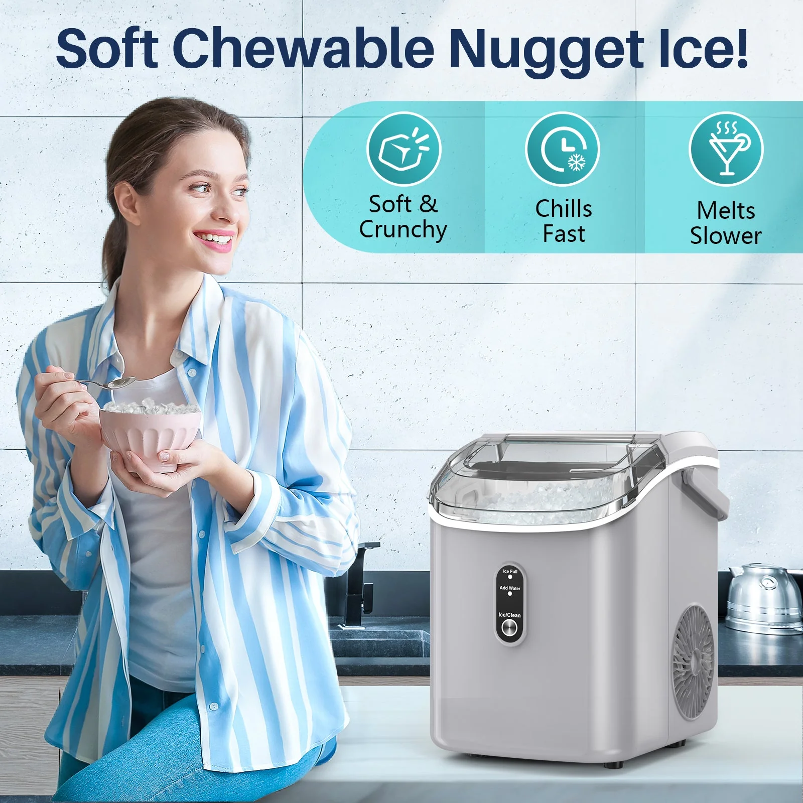 Nugget Pebble Ice Maker Countertop Z5815N