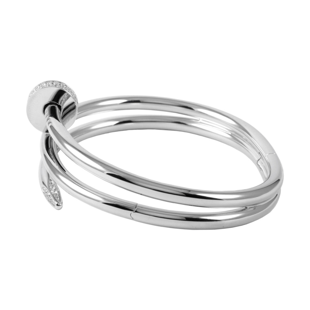 Cartier Juste un Clou Bracelet 18K White Gold Diamond N6708500