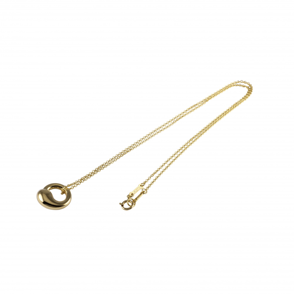 Tiffany & Co. Elsa Peretti Eternal Circle Necklace 18K Yellow Gold