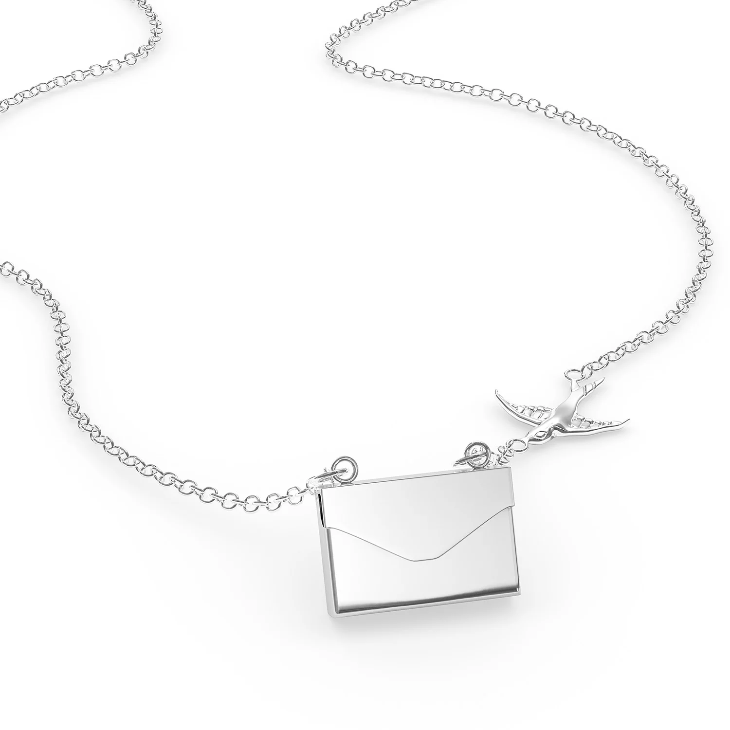 Locket Necklace Beware of the Czechoslovak WolfDog from Czechoslovakia in a silver Envelope Neonblond