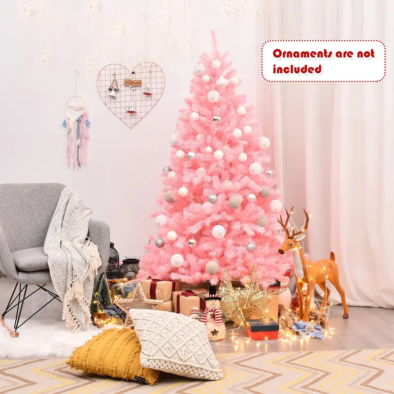 Unlit PVC Christmas Tree – Durable All-Weather Artificial Xmas Tree for Indoor and Outdoor Decor