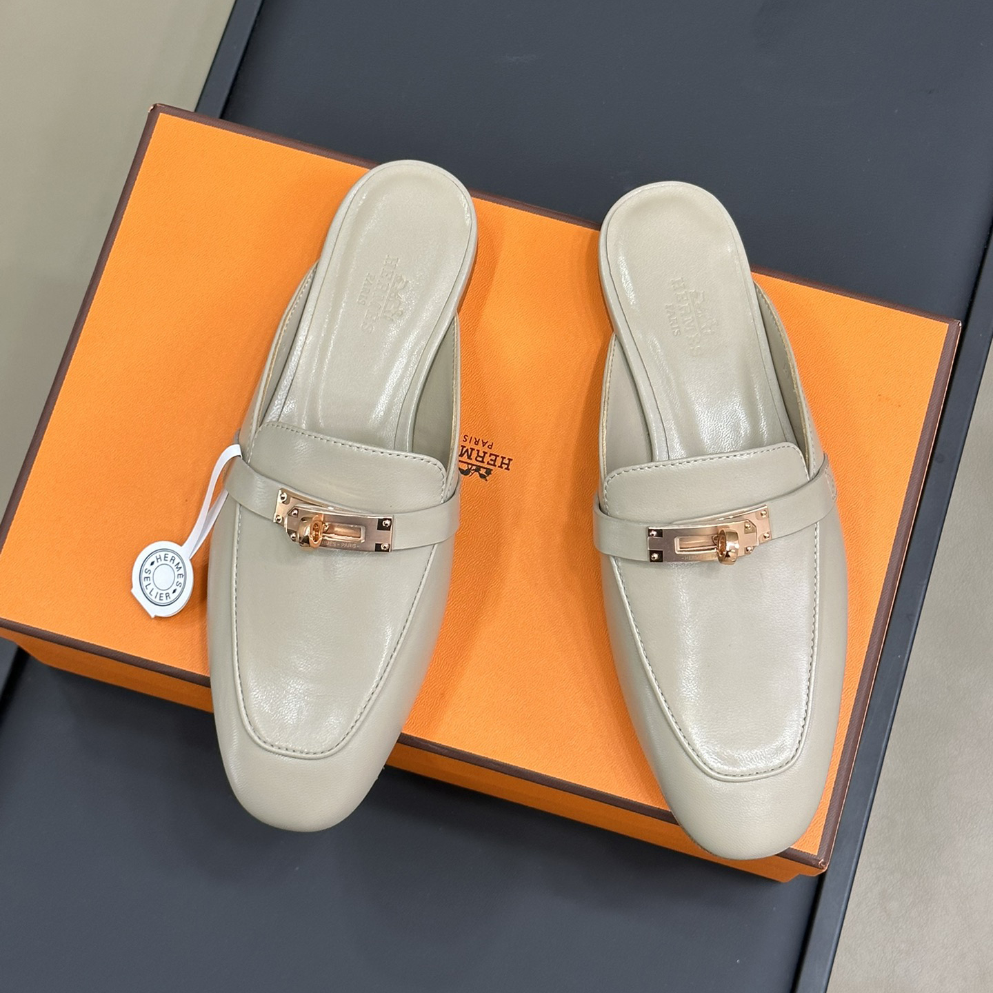 Top version Hermes kelly ss24 slipper - cnluxepick