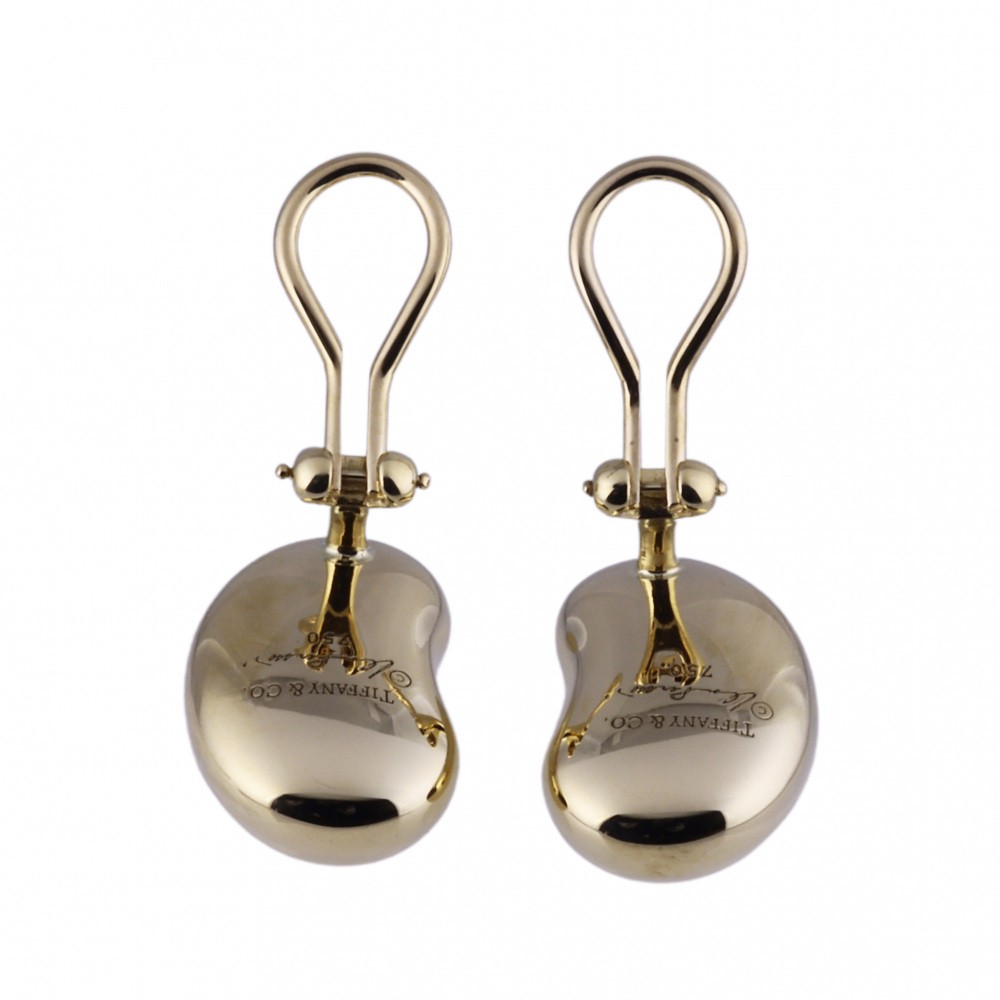 Tiffany & Co. Elsa Peretti Beans Earrings 18K Yellow Gold